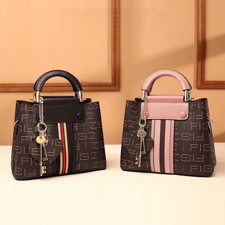 Fozens tote bag broadband women's bag 2022 new leather mom bag casual net red shoulder bag cross-body bag large bag