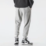 Демисезонные штаны, утепленные повседневные брюки, оверсайз, на шнурках