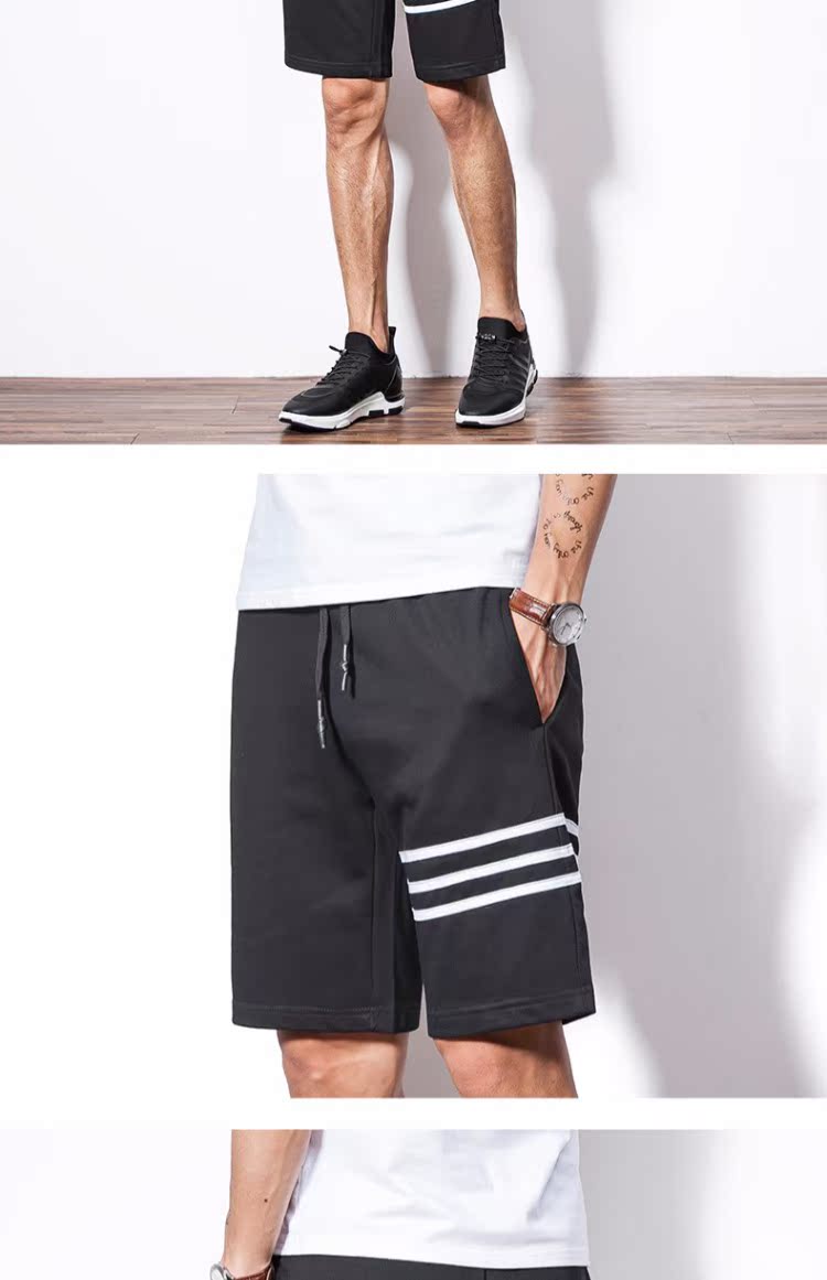Quần short tốc độ của tôi mùa hè thể thao lỏng lẻo năm quần giản dị ba thanh Phiên bản Hàn Quốc của xu hướng quần chạy quần áo thể thao