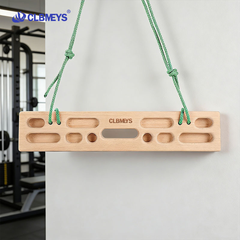 Clbmeys Indoor Rock Climbing Fingerboard, No-Drill Home Door Frame Pull-Up Bar Fingerboard Rack, Finger Training Device
