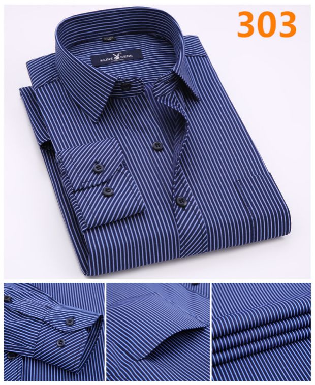 Áo sơ mi nam tay dài 2018 mùa thu mỏng phần cotton giản dị Áo sơ mi nam sọc mỏng áo sơ mi nam đẹp