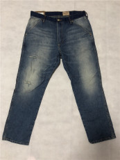 Джинсы мужские wrangler/威格327款型 时尚深浅拼接偏薄舒适男士牛仔裤