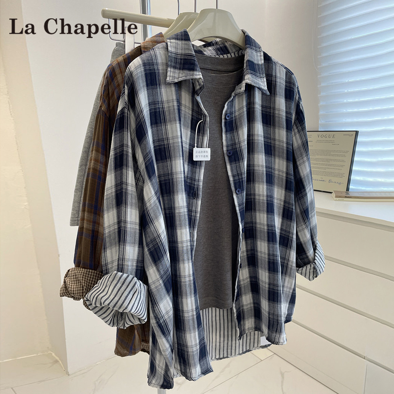 La Chapelle Retro Petite Long-Sleeve Shirt for Women 2026 New Summer Lazy Style Sun Protection Shirt Jacket