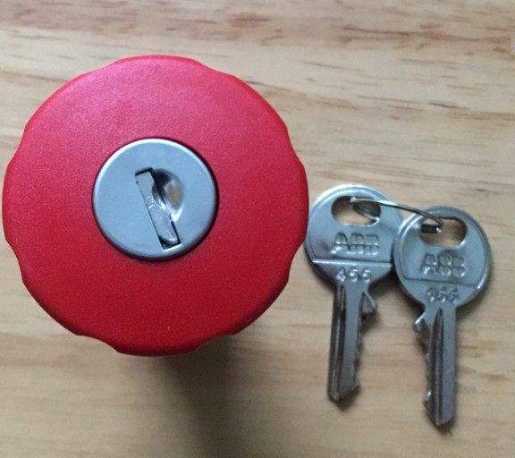 ABB key reset emergency stop button switch CE4K1-10R-01 CE4K1-10R-11