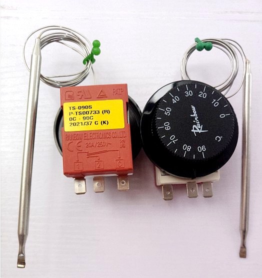 South Korean rainbow high-precision thermoregulation switch rainbow TS-090S R 20A 250V thermostat