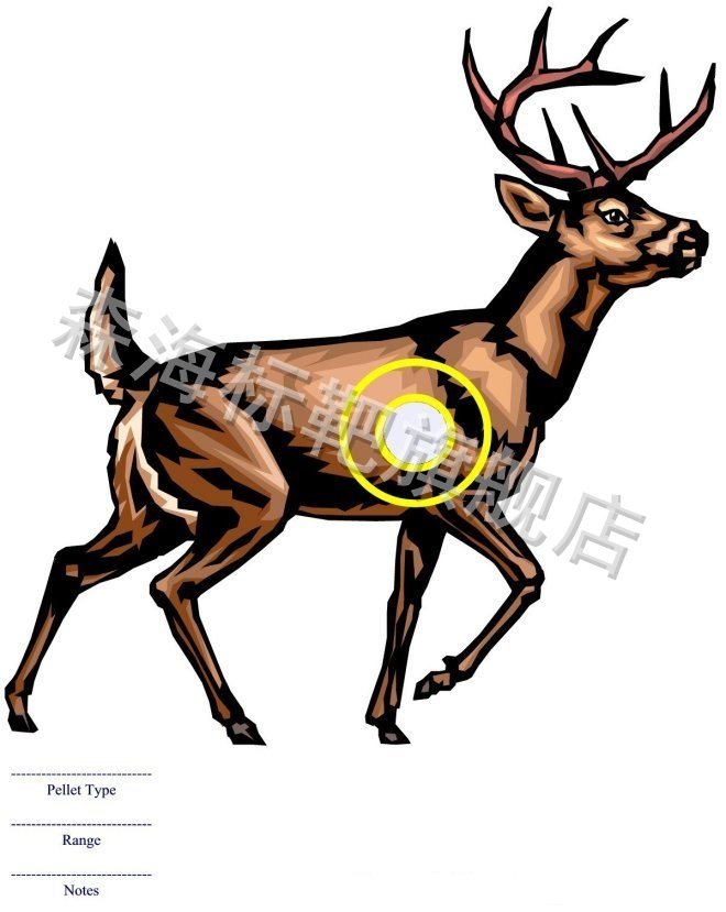 D86 hunting target paper EVA target 30*30CM shooting target paper competition target paper practice target paper animal target