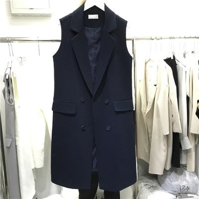 2023 Spring and Autumn Mid - Row Horse Closed Han Edition large black - menu vest suit vest coat woman