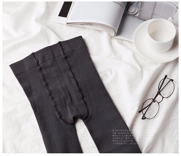 Jigin cao co giãn sọc mỏng jumpsuit mùa xuân và mùa thu dày vớ vớ ấm đáy 100D quần tất nữ hàn quốc