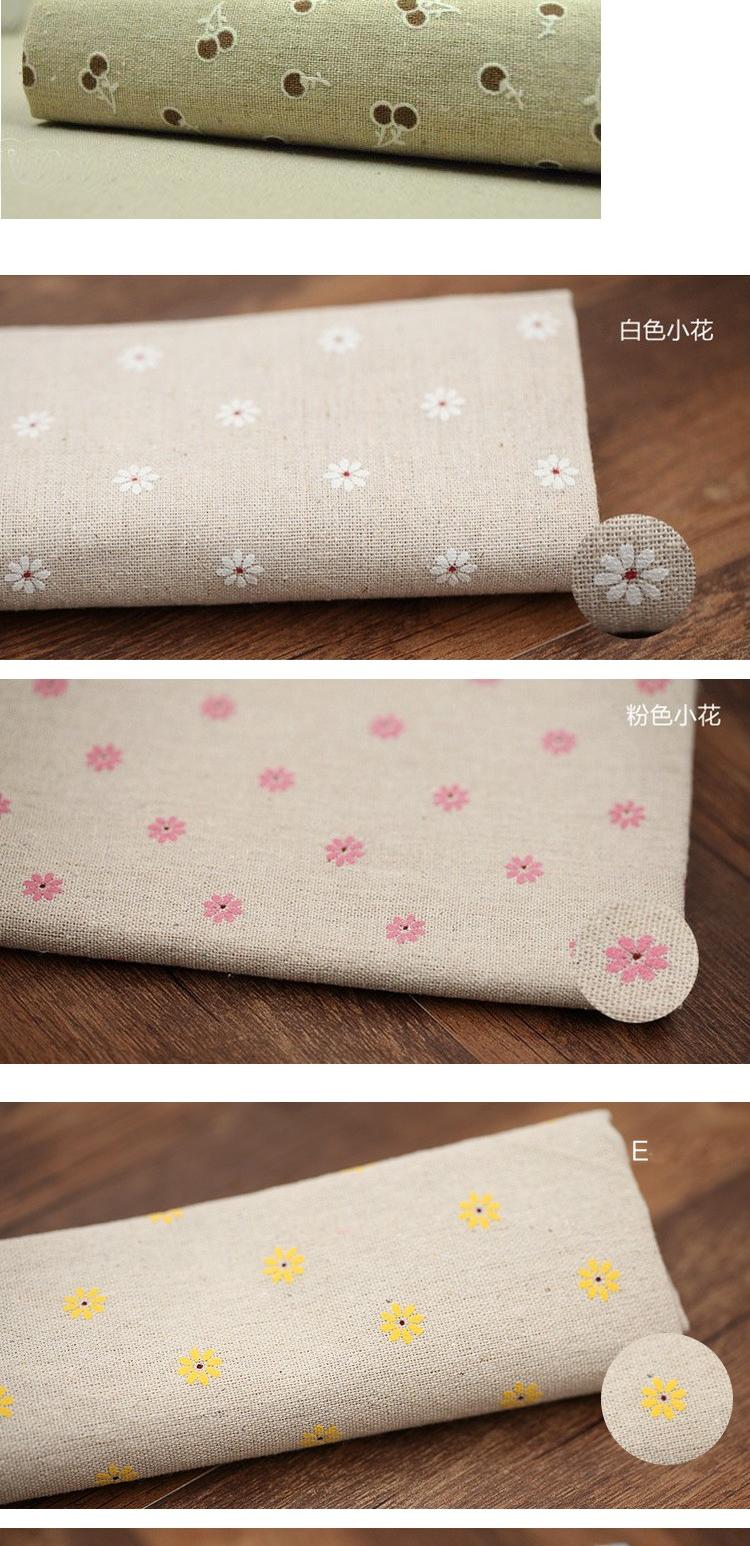 DIY handmade cúc nhỏ hoa lanh vườn nền vải vải bông khăn trải bàn vải nửa giá mét - Vải vải tự làm chất thun cotton