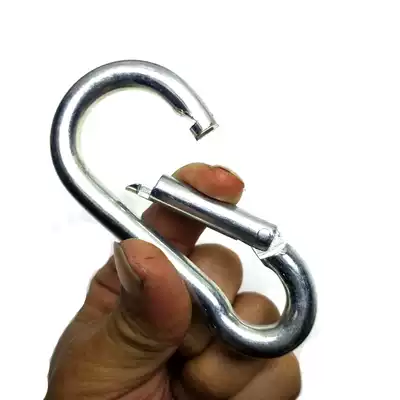 Galvanized split ring keychain m4 5 6 8 9 10 12 mm high strength safety buckle strength