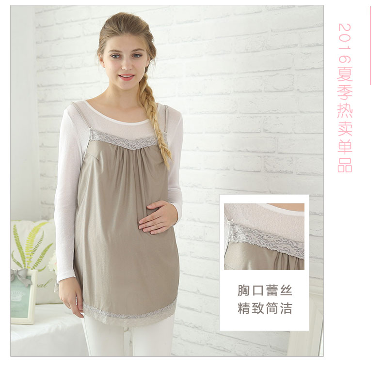 Thời gian phù hợp với bức xạ bà bầu phụ nữ mang thai đích thực chống bức xạ sling mặc áo sợi bạc tạp dề phù hợp với bức xạ tạp dề chống bức xạ cho phụ nữ mang thai
