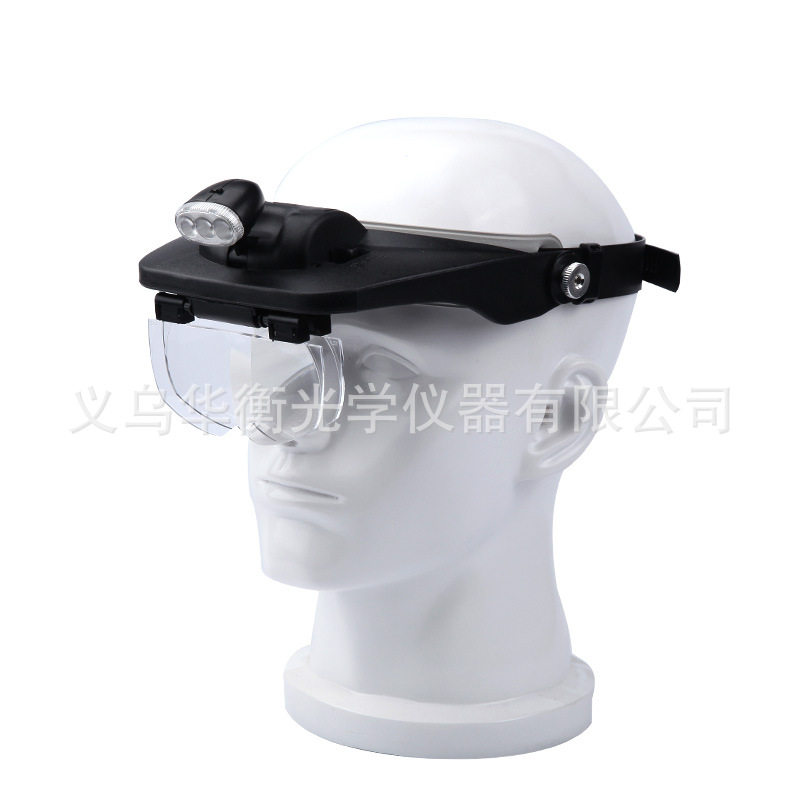 Large mirror HD Elderly Read Repair Cross embroidered with LED lamp holder Didfold magnifying glass MG81001-E