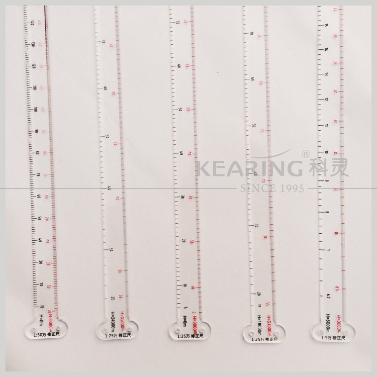 Military Correction Ruler Military Ratio Measuring Ruler Abrasion Resistant Printing Scale Missile Measuring Ruler Correction Ruler