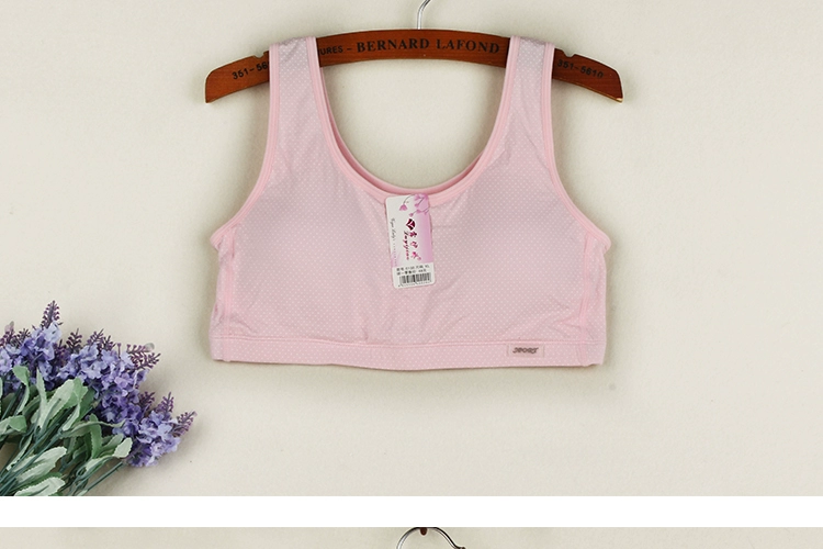 Quần lót trung niên và cũ kỹ Quần lót nữ bằng vải cotton mỏng không có vòng thép áo mẹ cỡ lớn cup bra mùa hè