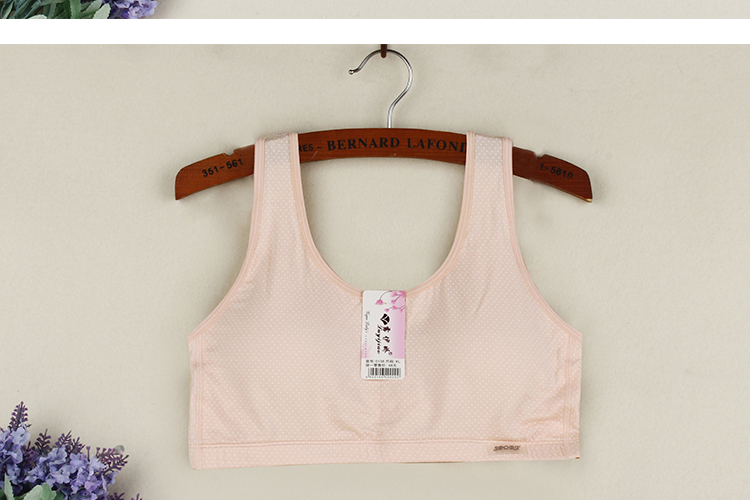 Quần lót trung niên và cũ kỹ Quần lót nữ bằng vải cotton mỏng không có vòng thép áo mẹ cỡ lớn cup bra mùa hè thời trang nữ
