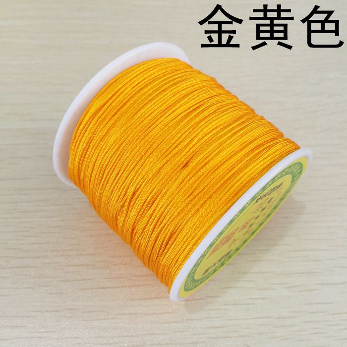 Thẻ lương của Đài Loan 72 dòng ngọc bích DIY chuỗi hạt vàng cửa hàng ngọc bích đặc biệt dòng vòng tay vòng chân một cuộn - Vòng chân lắc chân vàng trắng