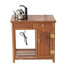 Mahogany furniture chicken wing wood induction cooker coffee table solid wood tea table tea cabinet Chinese small tea table kung fu coffee table
