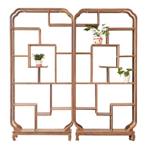 Mahogany furniture chicken wing wood bogu rack Chinese solid wood tea set teapot tea rack decoration display display rack shelf