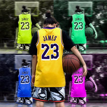 Basketball vest female bf style Jersey men loose wear fake two pieces of basketball T-shirt ins tide James Owen Curry