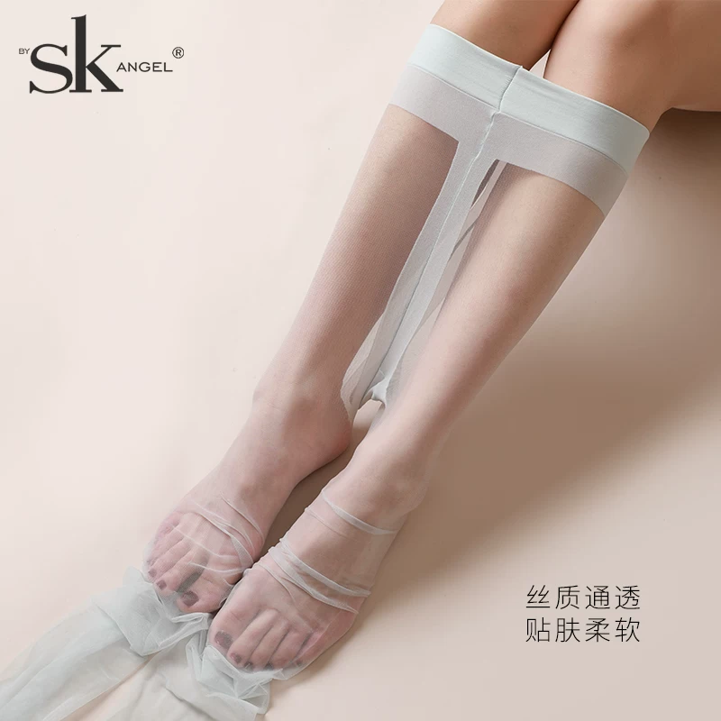 Летние невидимые ультратонкие колготки, высокая талия, 3D
