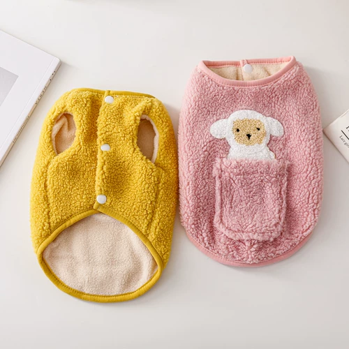 Мультфильм карман плюс бархатный щенок тепло