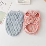 Теплый двойной бархатный жилет для домашних животных щенки хлопчатобумажная куртка жилет