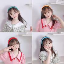Childrens candy color hair band girls do not hurt hair hair card Korean version of the princess headband female baby Korean hair accessories cute