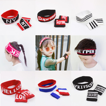 Children hip hop hair band Running sports Basketball hair band Wrist suit Boy girl Hip girl Boy girl hair band