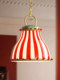 Original American Retro Circus Restaurant Chandelier with Dreamy Colored Glass Lampshade for Dining Table and Bar Counter Decoration Atmosphere Lighting