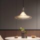 Magnolia Chandelier Bauhaus Mid-Century Style Restaurant Lamp Bar Glass Chandelier Designer Minimalist Trumpet Dining Table Lighting Fixtures