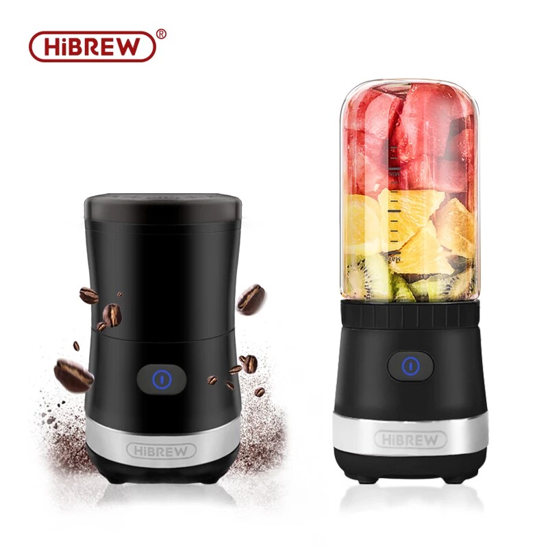 HIBREW portable electric bean grinder small household coffee bean grinder juicer suitable for garlic pepper