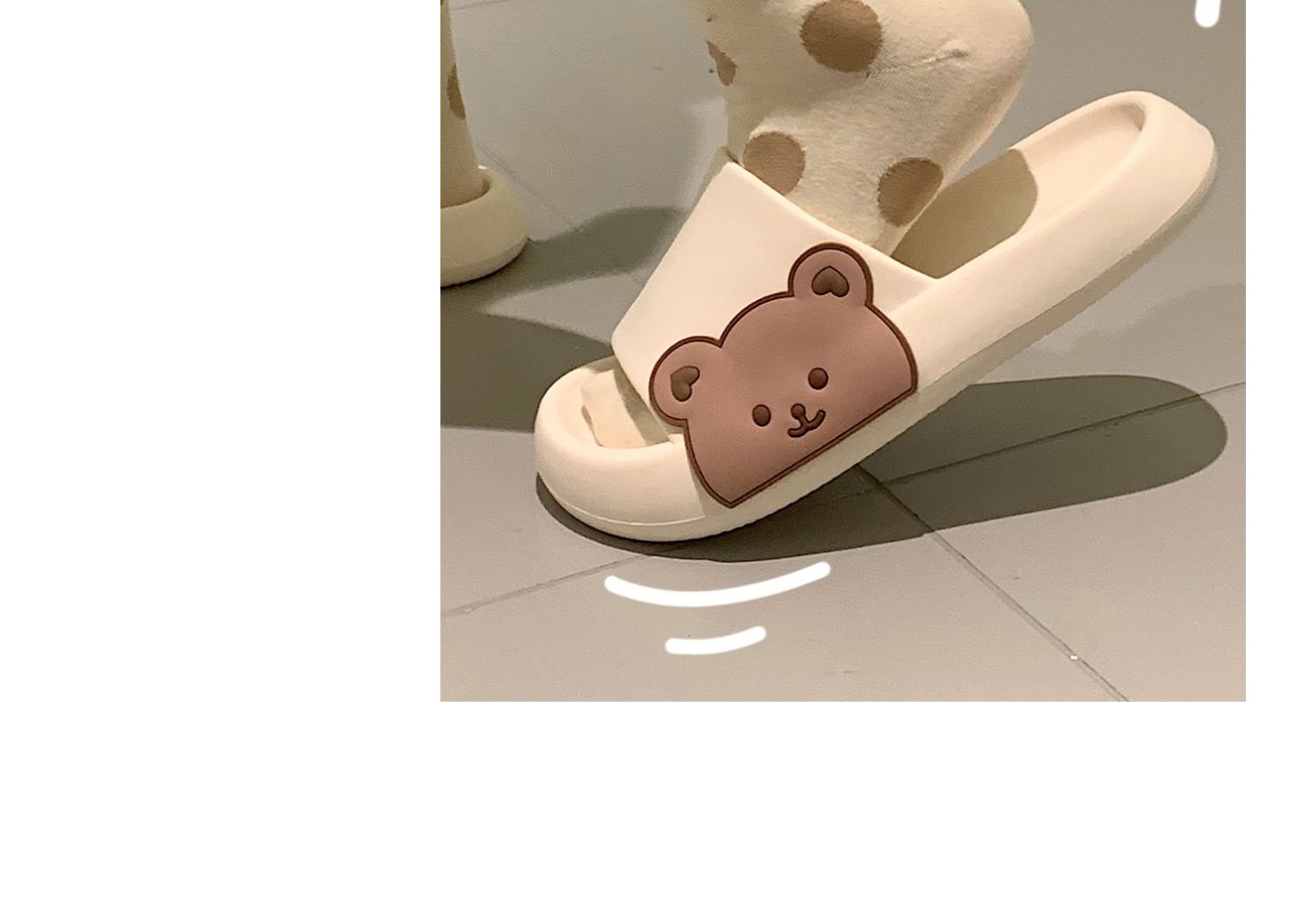 Women's Fashion Bear Round Toe Slides Slippers display picture 5