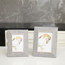 Creative Light Luxury Modern Hotel Decent Board Room Home Alloy Photo Frame 6 Inch 7 Inch Swing Table Decoration Picture Frame Soft Adornment