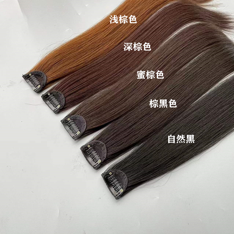 Invisible Seamless Hair Extensions for Women, One-Piece Hairpiece, Long Straight Hair, Small Hairpiece, Han Gu Single Clip