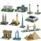 World-famous landmark building model micro-particle building blocks for teenagers to decompress difficult assembly gifts
