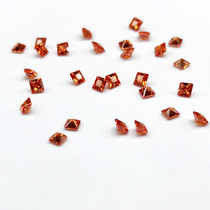 Square zircon 3x32x2 nude stone transparent princess square ring gems inlaid ring ear nail nude drill square drill