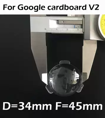 Second generation Google carton 3D lens 34mm diameter VR lens Google cardboard lenses