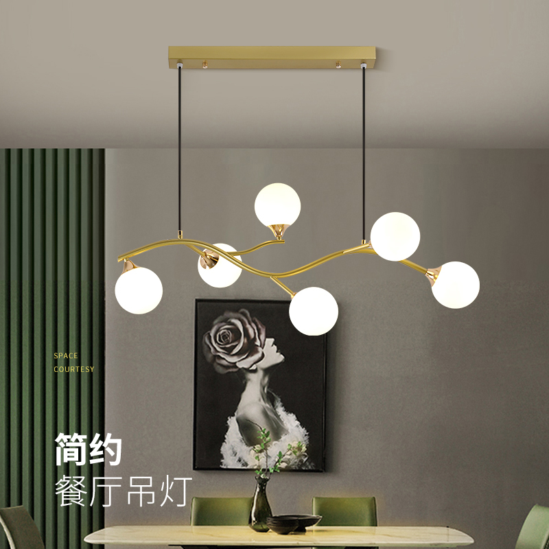 Dining room chandelier Nordic art bar simple modern dining room lamp creative dining table lamp 2021 new lamps