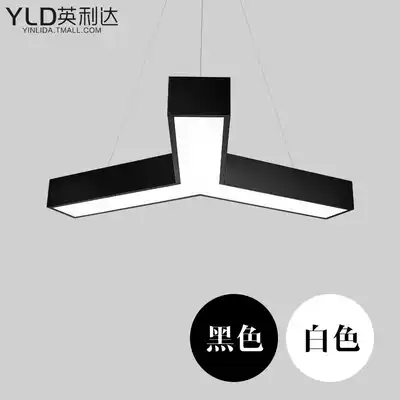Office light hanging Line light Y-shaped Y-shaped gym cafe project creative splicing chandelier lamp