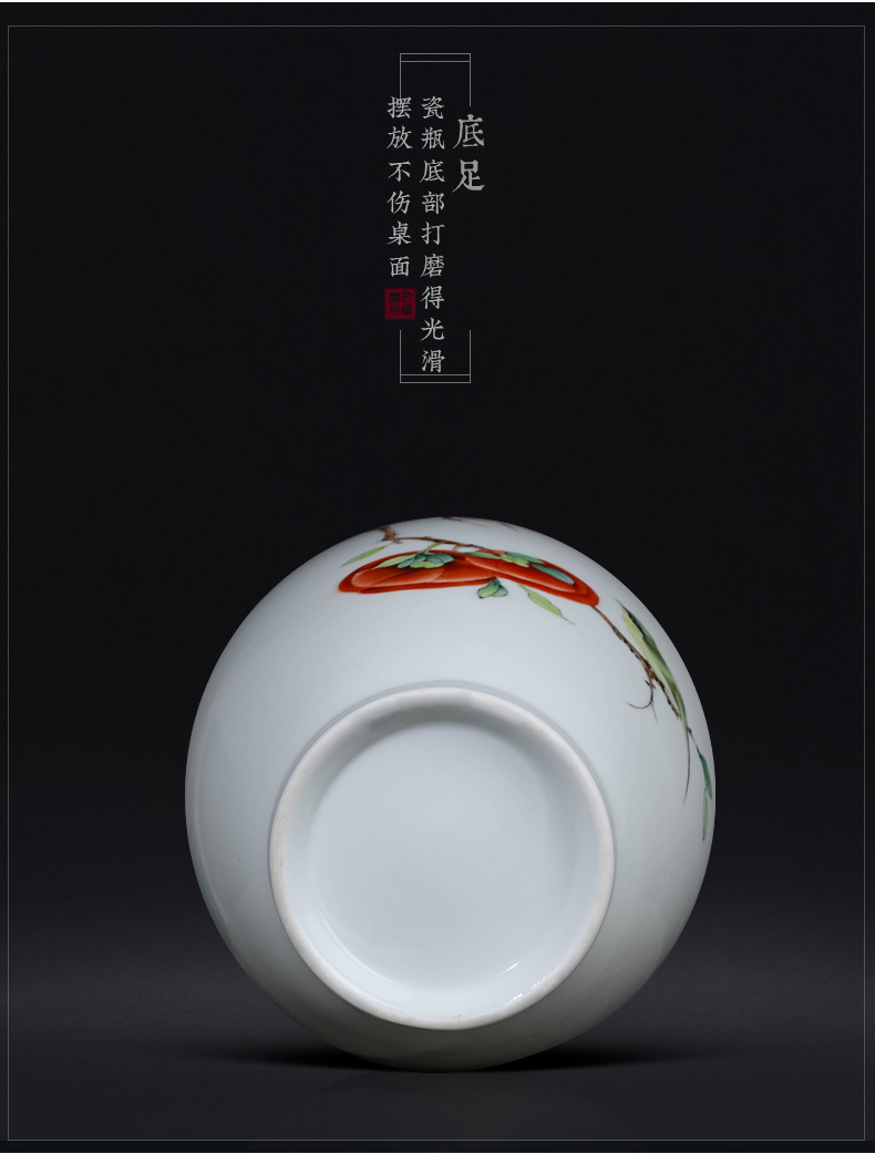 The Master of jingdezhen ceramics hand - made vases, new Chinese style living room porch TV ark, flower arranging decoration as furnishing articles