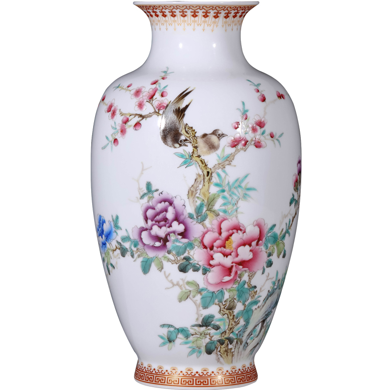 The Master of jingdezhen ceramics hand - made blooming flowers bottles of Chinese style living room TV ark, flower arranging porch is decorated furnishing articles