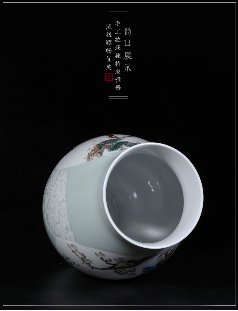 The Master of jingdezhen ceramics hand - made vases, new Chinese style living room porch TV ark, flower arranging decoration as furnishing articles