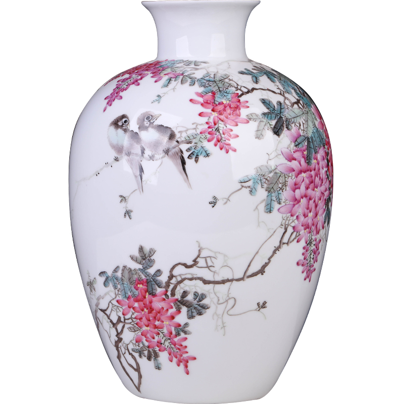 Jingdezhen ceramics Chinese hand - made thin foetus vase sitting room porch TV ark, ikebana arts and crafts decorative furnishing articles