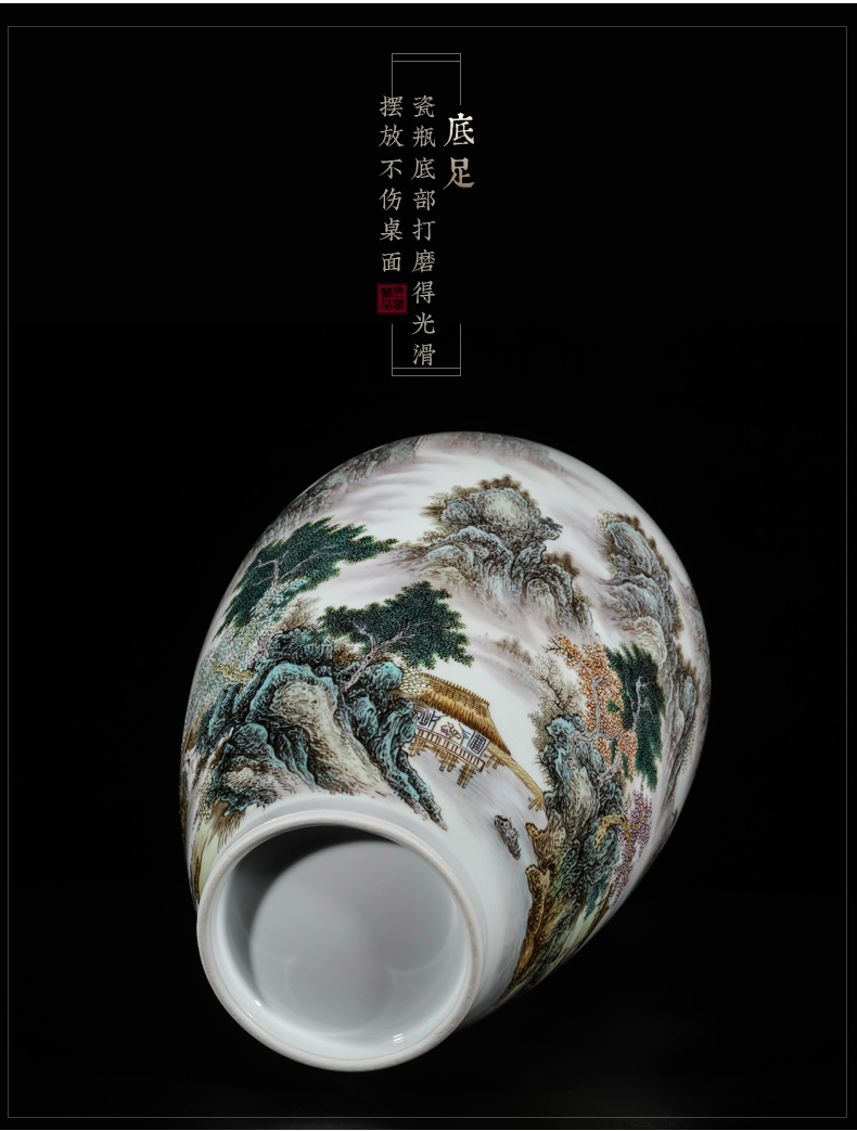 The Master of jingdezhen ceramics hand - made pastel landscape new sitting room porch TV ark, decoration of Chinese style household furnishing articles