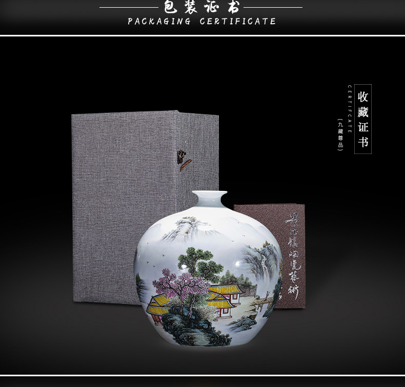 Jingdezhen ceramics handicraft Bridges the somebody else can furnishing articles storage tank ornaments ornament