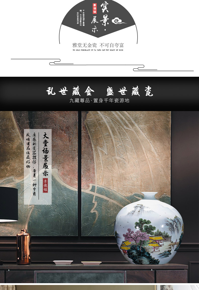 Jingdezhen ceramics handicraft Bridges the somebody else can furnishing articles storage tank ornaments ornament