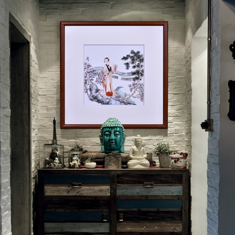 Jingdezhen ceramics dong - Ming li hand draw an adornment porcelain plate paintings of Chinese style household crafts