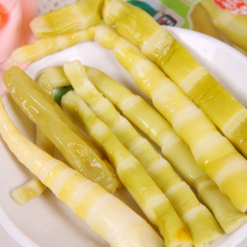 AI Garden Mabsed Pepper Skills 500 г маринованного перца со вкусом бамбуковых стрелков хрустящие бамбуковые стрельбы свежие бамбуко