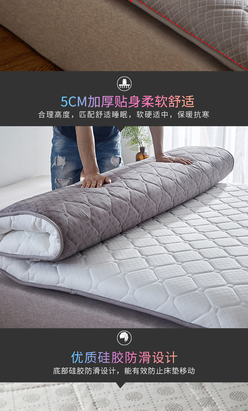 Nệm 1.8 m giường 2 m đơn đôi tatami mat 1.2 miếng bọt biển mat 1.5 sinh viên ký túc xá 0.9 giường nệm