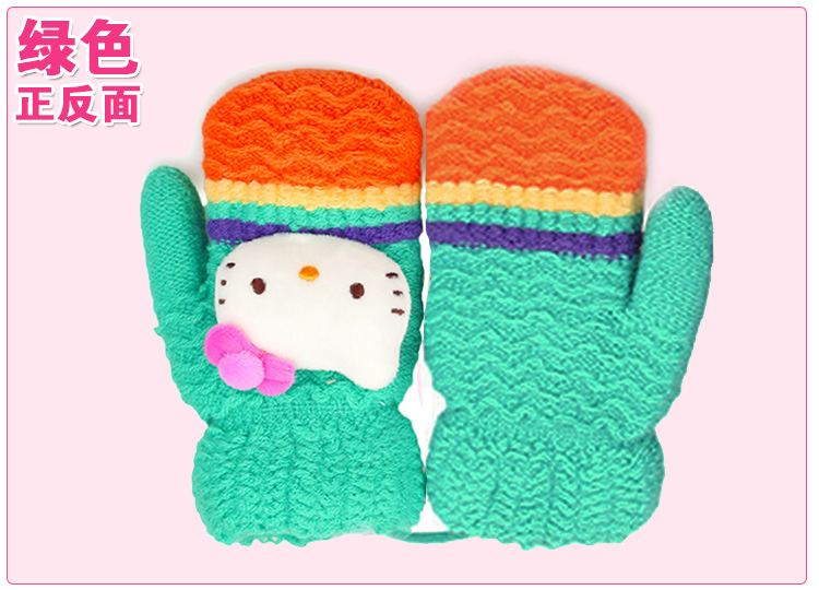 Gants pour fille HELLO KITTY en acrylique - Ref 2150508 Image 33